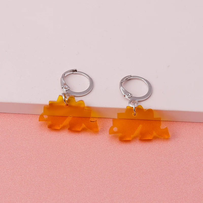 Neue Mode Emaille Kirsche Bier Dinosaurier Schmetterling Baumeln Ohrringe für Frauen Cartoon Design 3D Würfel Ohrringe Lustige Schmuck – Detail 4