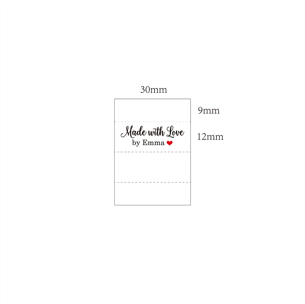 Custom Sewing label, Logo or Text - fold Tags, Personalized Brand , Printing Labels, Custom Design (MD3083)