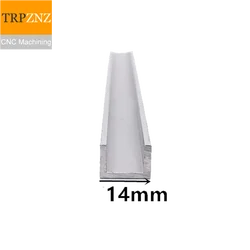 U-shape Aluminum, Outer width 14mm, length 50cm,aluminum alloy glass covered edge strip