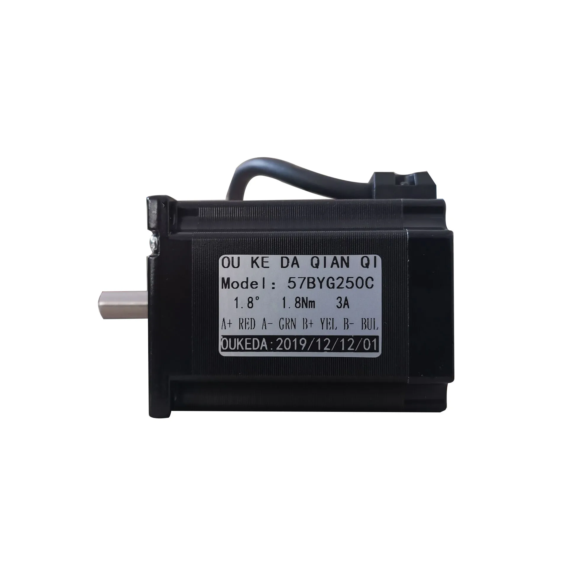 57 motor paso a paso 57BYG250C diámetro del eje 8mm 1.8NM bifásico de cuatro cables