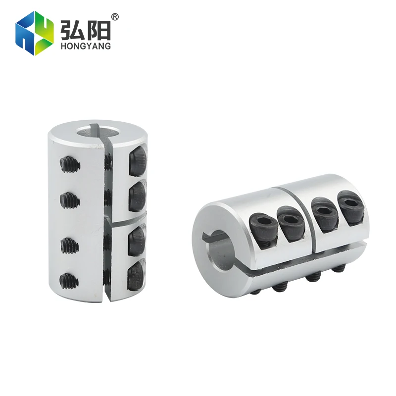 Moteur à vis de coupleur d'arbre en alliage d'aluminium, accouplement rigide, fixation de servomoteur pas à pas, vis à billes, arbre de connexion, gravure CNC