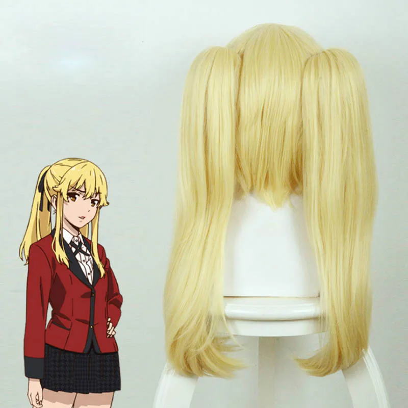 Yomoduki Runa Jabami Yumeko Meari Saotome Vrouwen Pruik Anime KAKEGURUI Cosplay Cup R Synthetische Cosplay Pruik