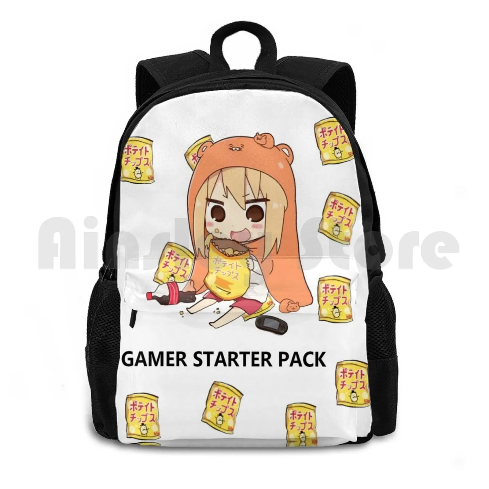 Himouto! Umaru Chan Gamer Outdoor Hiking Backpack Riding Climbing Sports Bag Himouto Umaru Chan Umaru Chan Umaru Manga Anime