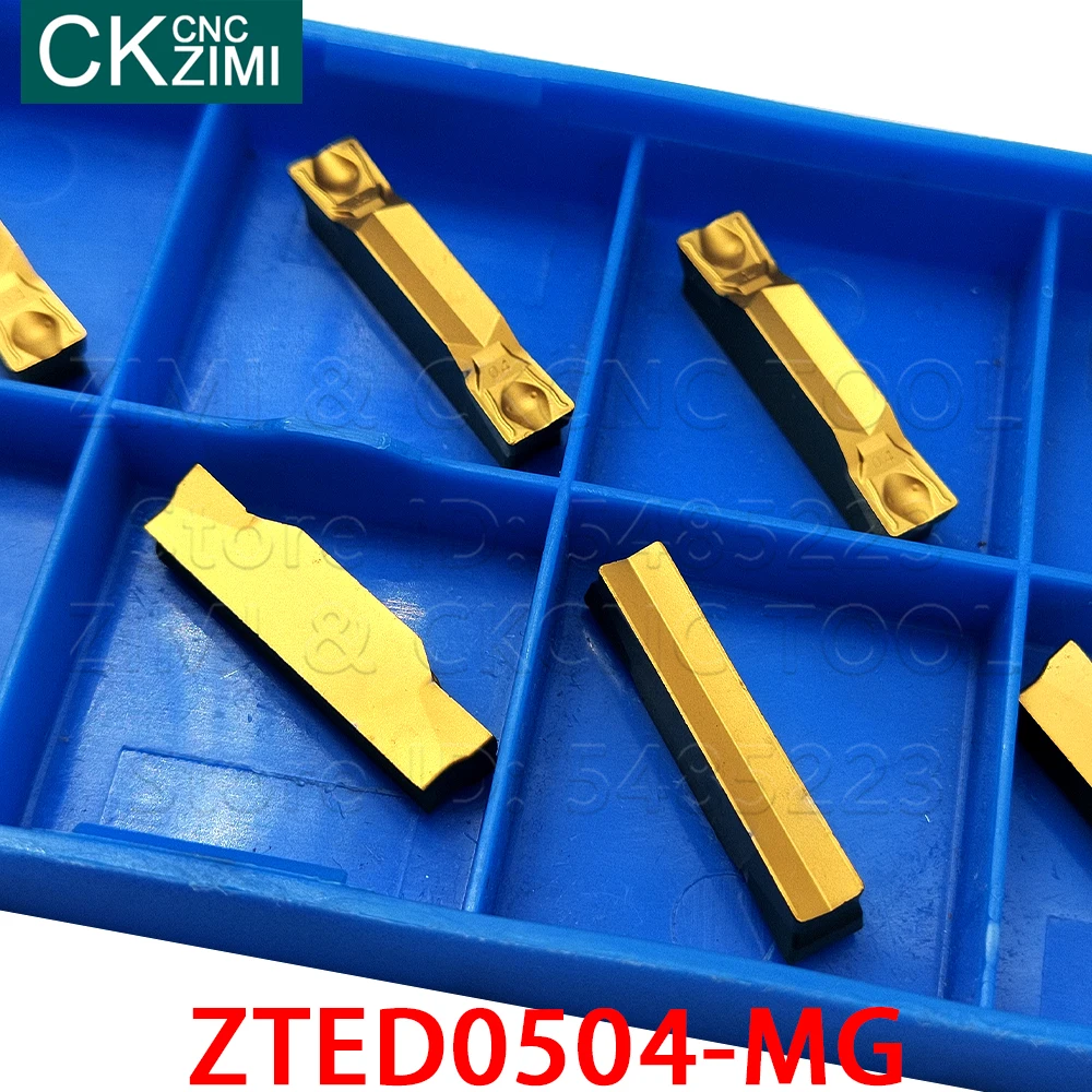 ZTED0504-MG ZTED-insertos de carburo de 0504 MG, herramientas de ranurado CNC de alta calidad, herramientas de torneado de corte para acero y acero inoxidable