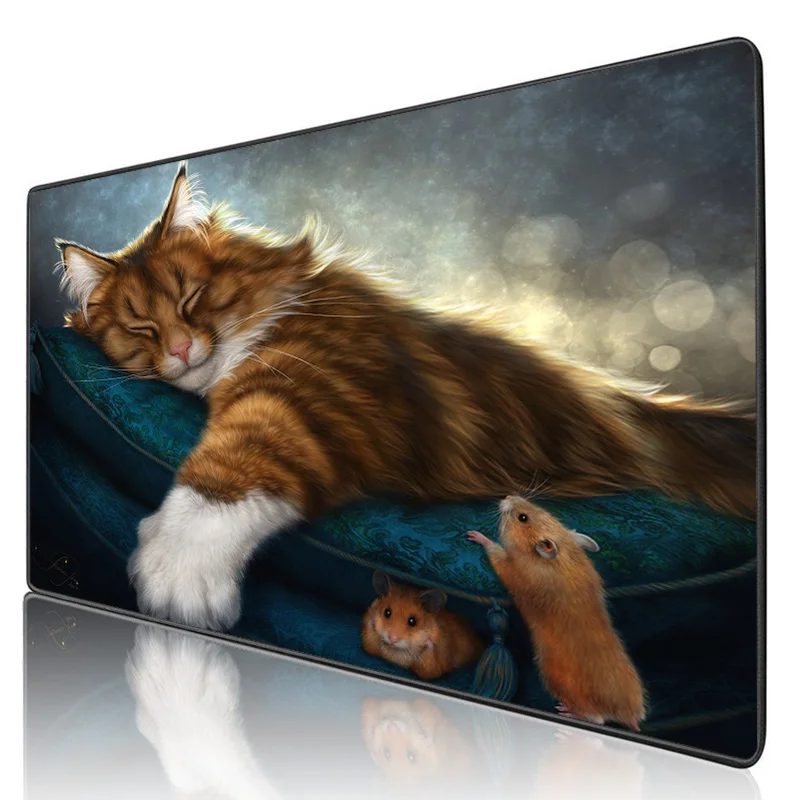 

Mairuige Gaming Accessories Large Mouse Pad Animal Cute Cat Computer PC Notebook Office Keyboard Gaming Mouse Pad Desk Mat