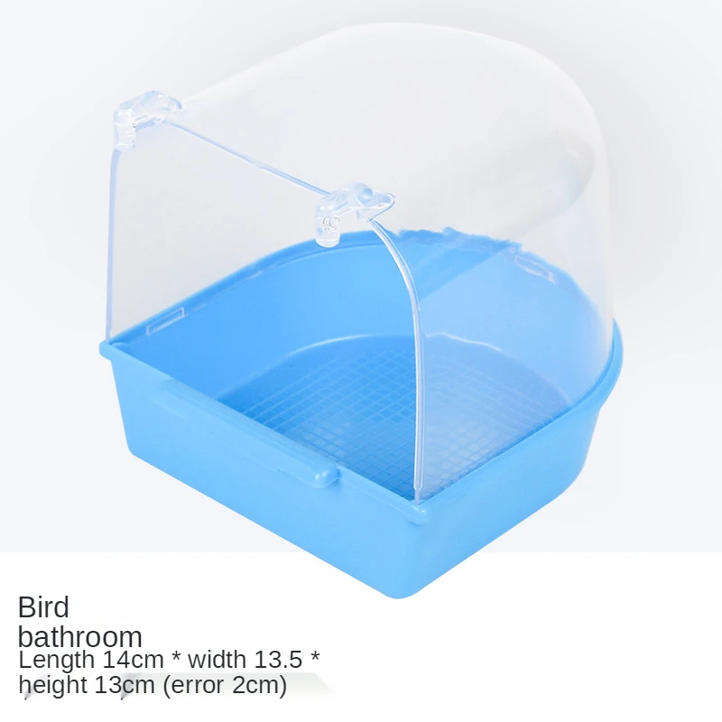 

Parrot Bathtub For Birds Bath Box Tiger Skin Xuanfeng Big Brother Bird Cage Supplies Cage Bird Supplies Accessories