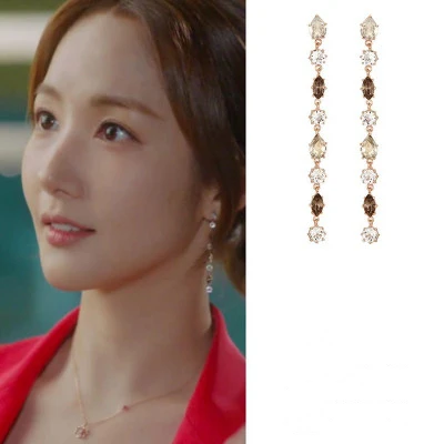 40styles Her private life Park Min Young songjiang Korean Trendy Personality Earrings For Women Girls Pendientes drama tv