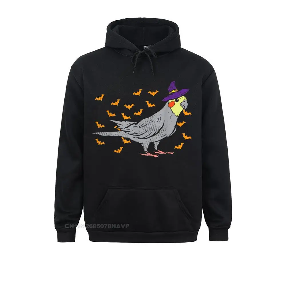 

Anime Sweater Hoodies Labor Day Youth Sweatshirts Cockatiel Bird Witch Hat Halloween Animal Lover Punk Hoodie Punk Designer