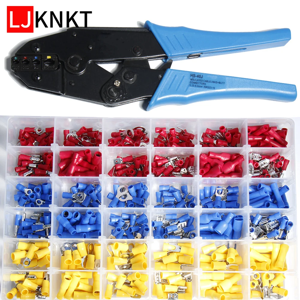 

HS-40J hand tools crimping pliers Connectors Electrical Cable Round shaped Plug wire spring Terminals Crimp Spade Lug Ring Cold