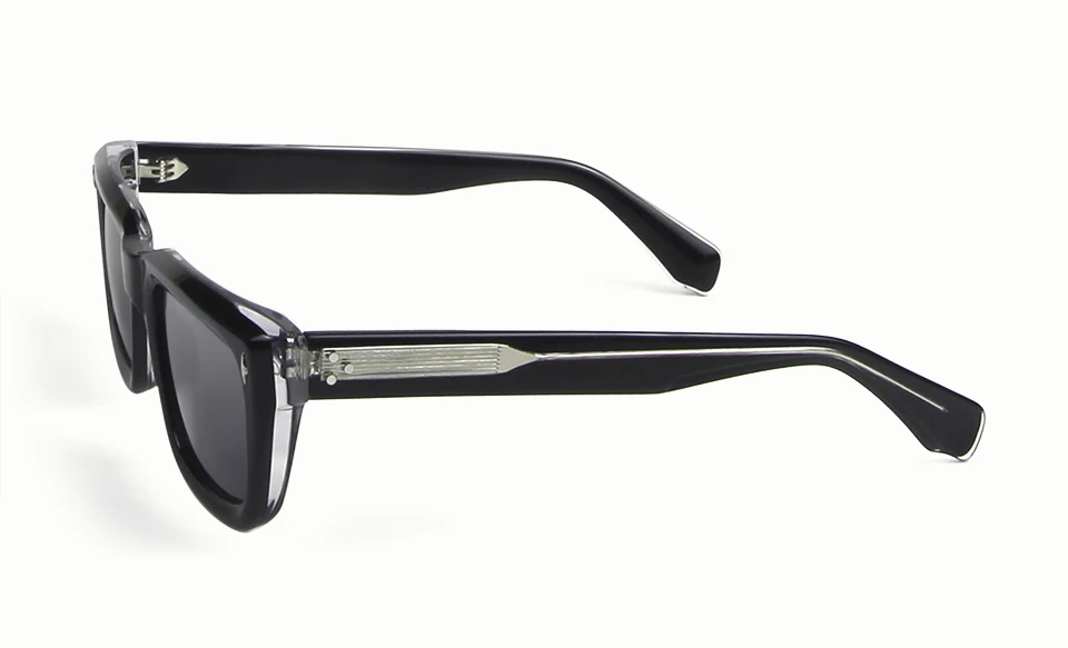 Hochwertige Dicke Acetat-Sonnenbrille für Herren, Marken-Designer, Nietenverzierte Quadratische Sonnenbrille für Damen, Übergroße UV400-Schutzgläser für Männer – Detail 7