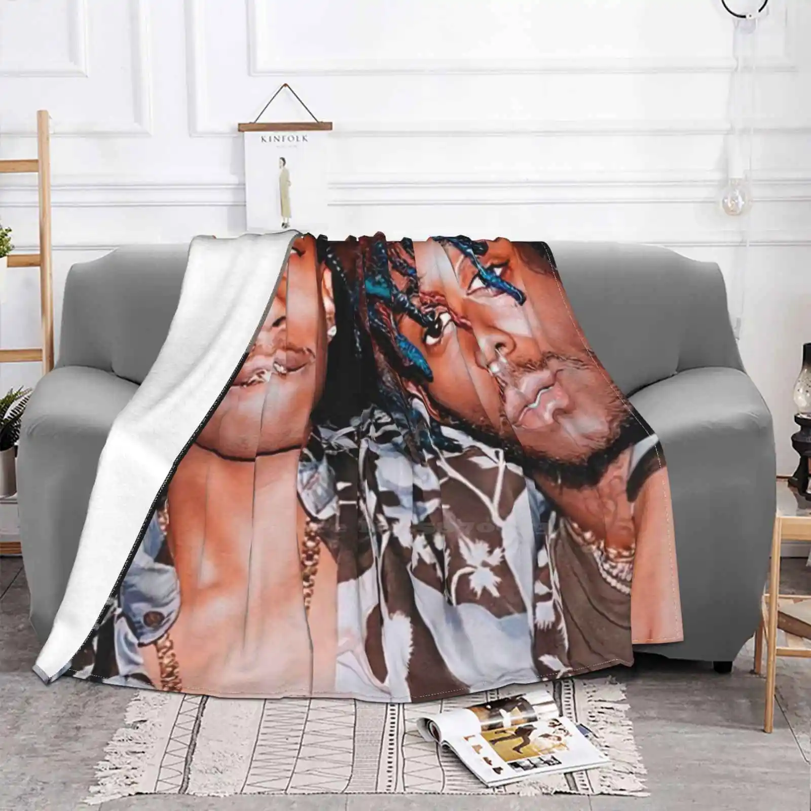 Creative Design Light Thin Soft Flannel Blanket Rap Music Tyler Rapper Hip Hop Man Sing Song Explorepage Hypebeast Trap Travis