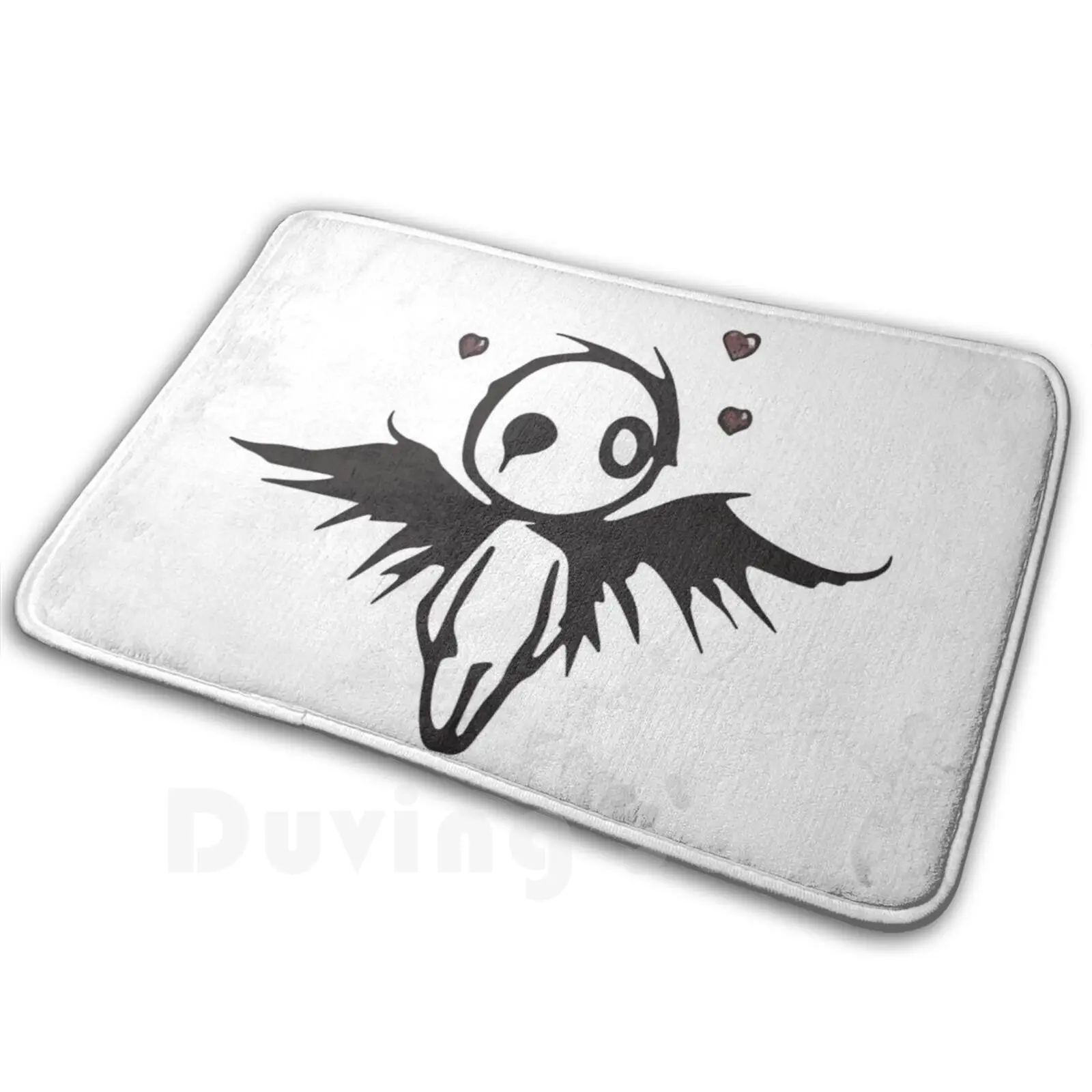 Emo Love Angel Soft Non-Slip Mat Rug 1625 Carpet Cushion Gothic Goth Angel Love Peace Music Musical Emocore Hardcore Band