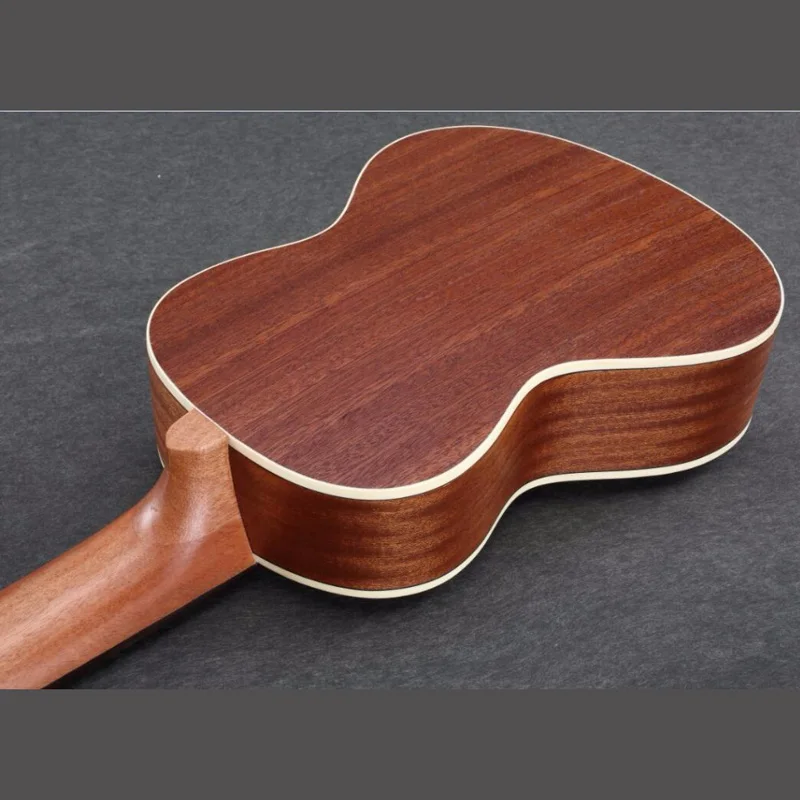 Acouway-guitarra de 28 pulgadas, cuerpo de 6 cuerdas, 18 trastes, perilla clásica con bolsa opcional, sintonizador