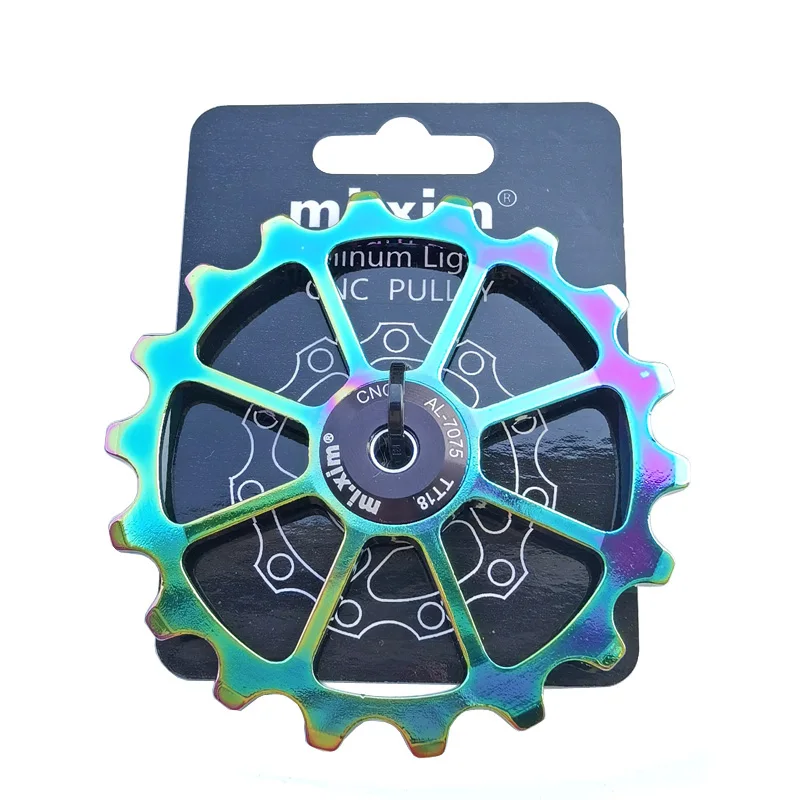 2021 New Bicycle Ceramics Rear Derailleur 14T 15T 16T 17T 18T Jockey Wheel Road MTB Guide Bike Ceramics Bearing Bicycle Parts
