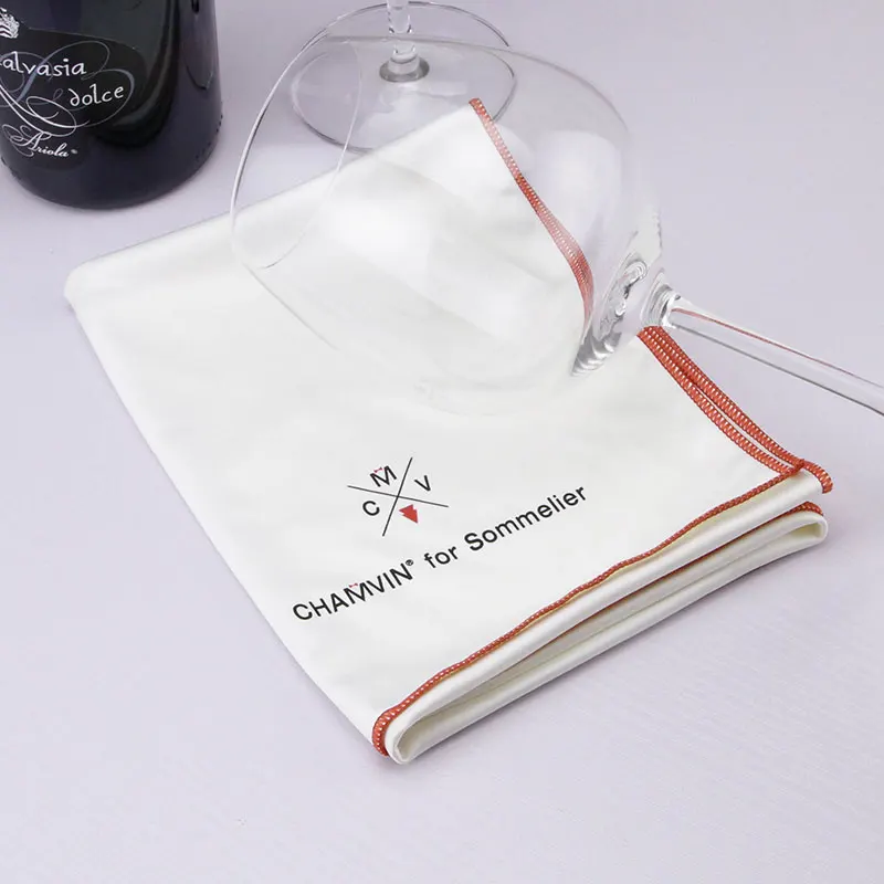 Sommelier Professional Polishing Cloth Microfiber Wine Glass Cleaning Cloths