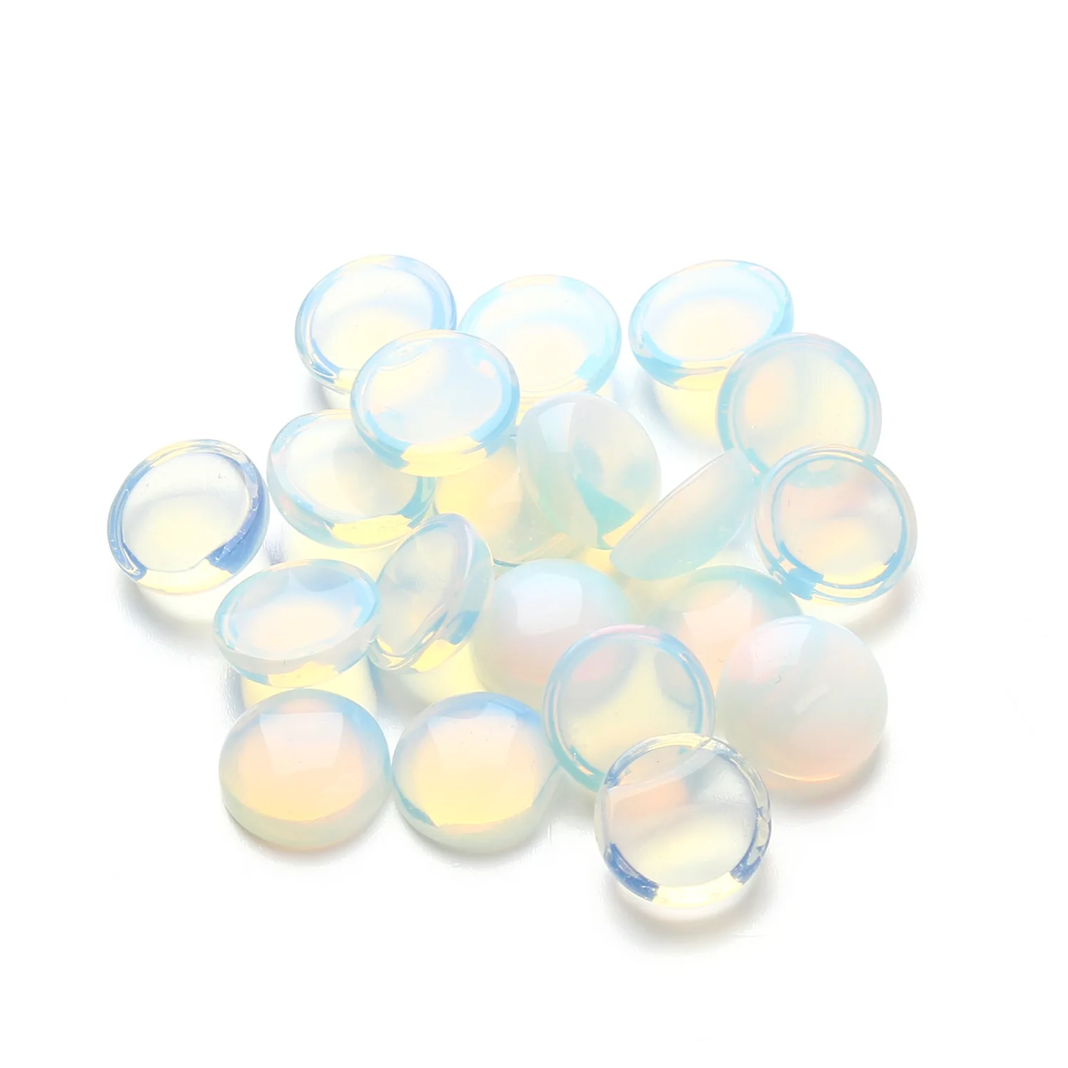 20Pcs/Pack Fashion Opal Cabochons  Natural Semi-precious  Cabochons Size 4-18mm DIY Beads For Making Rings Wholesale Lots Bulk