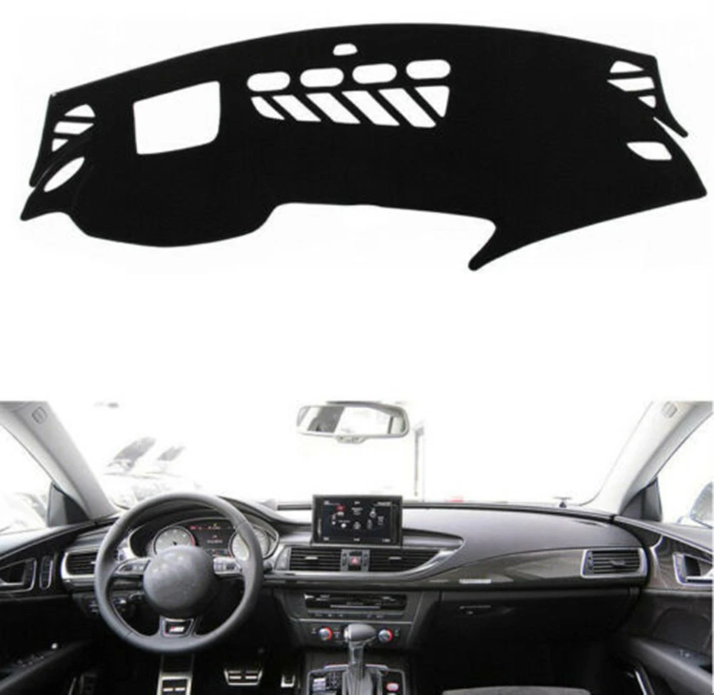 For Audi A7 S7 2010+ Black Dashmat Dashboard Mat Dash Cover Sun Visor Pad