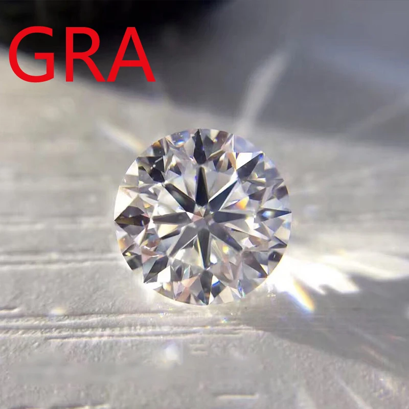 

3.0~15mm White D E F Color Round shape Loose Moissanites Stone VVS1 Excellent Cut Test Positive With GRA Certificate