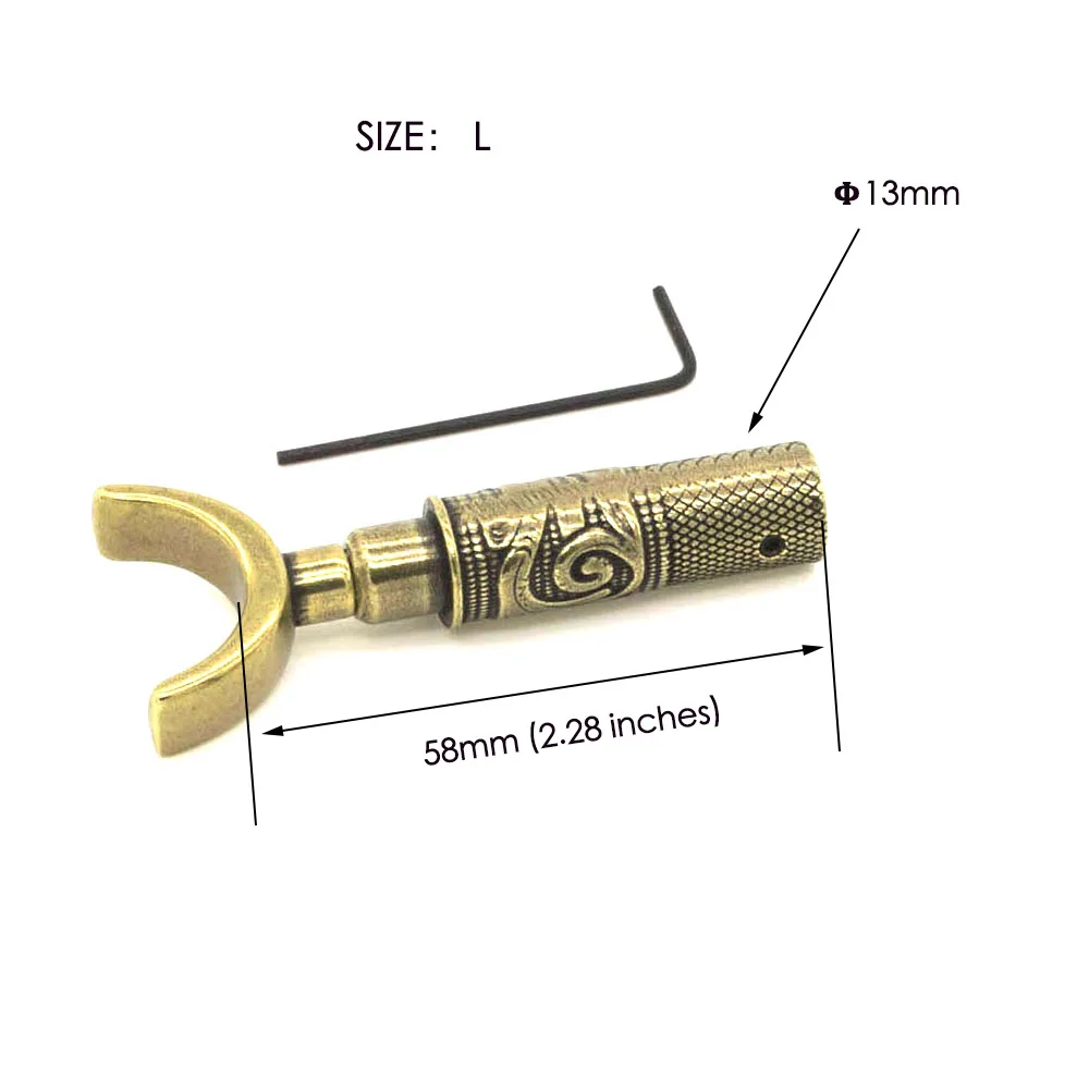 Coltello girevole da intaglio a doppio cuscinetto in lega artigianato in pelle colore bronzo retrò strumenti engroved fai da te