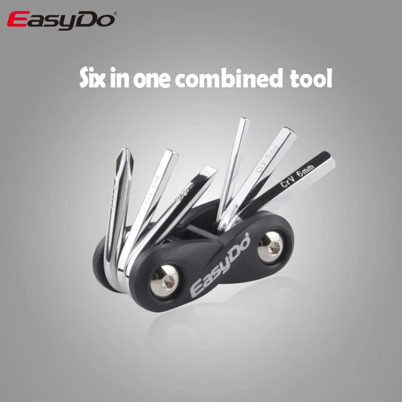 EasyDo Portable MTB Mountain cycle multipurpose wrench Touring pocket multi tool Screwdriver Motorcycle bicycle bike allen fix