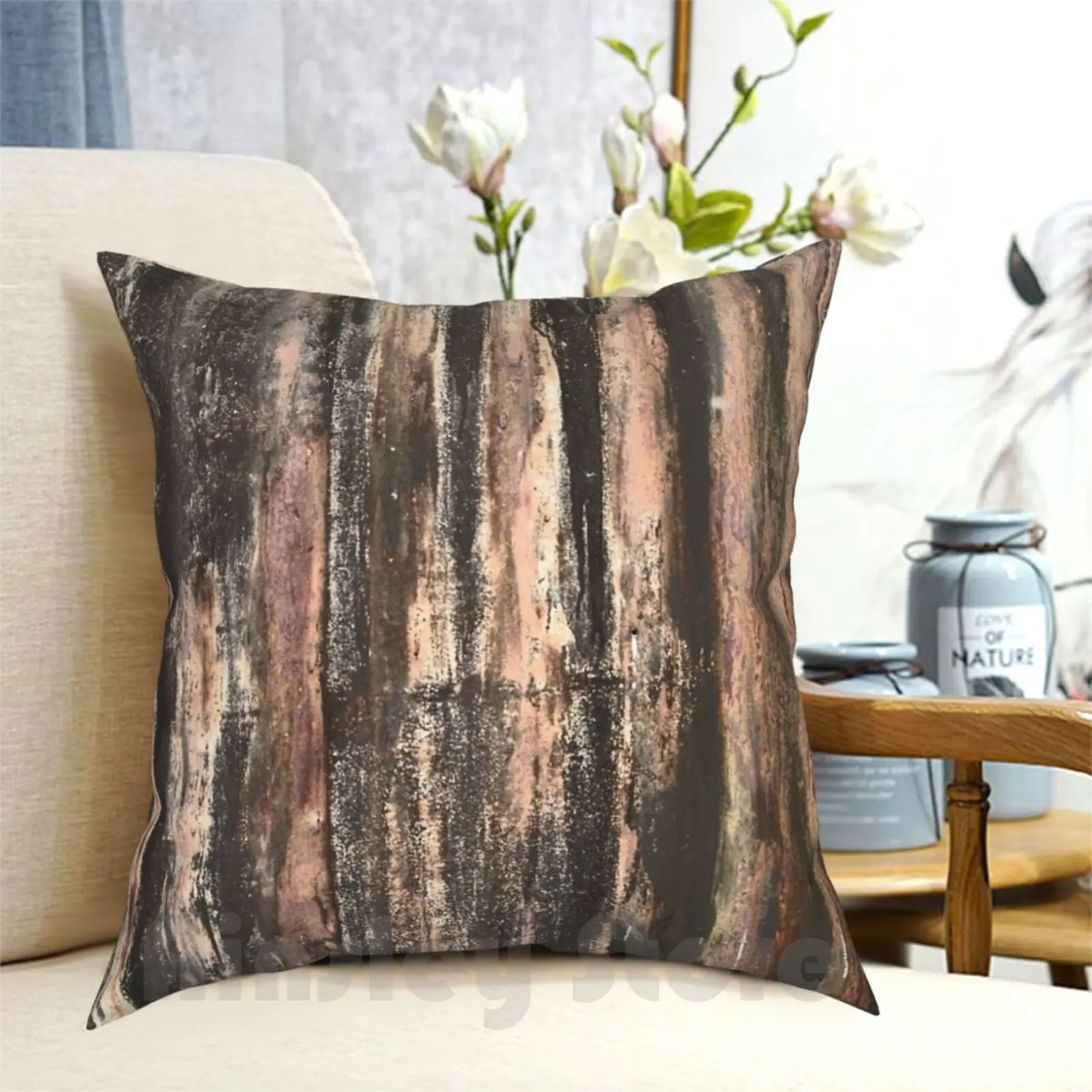 Rusted Corrugated Metal Texture Pillow Case Printed Home Soft Throw Pillow Corrugated Metal Rust Rusty Rusted Industrial