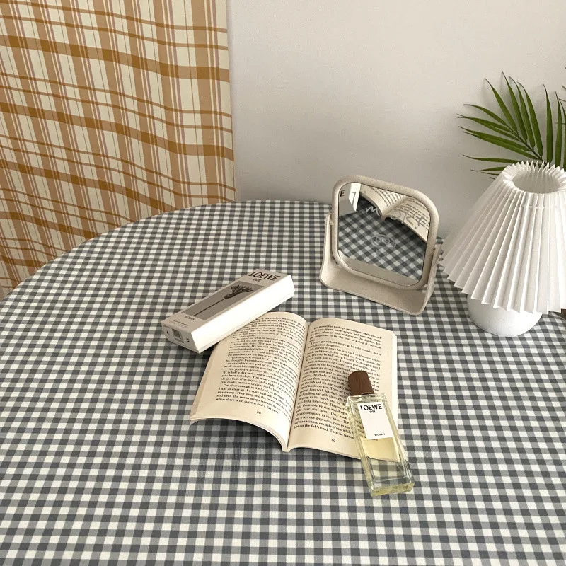 Table Cloth Korean Blogger Ins With Tablecloth Retro Background Cloth Wild Photo Prop Cloth Picnic Mat Kitchen Tools Checkered