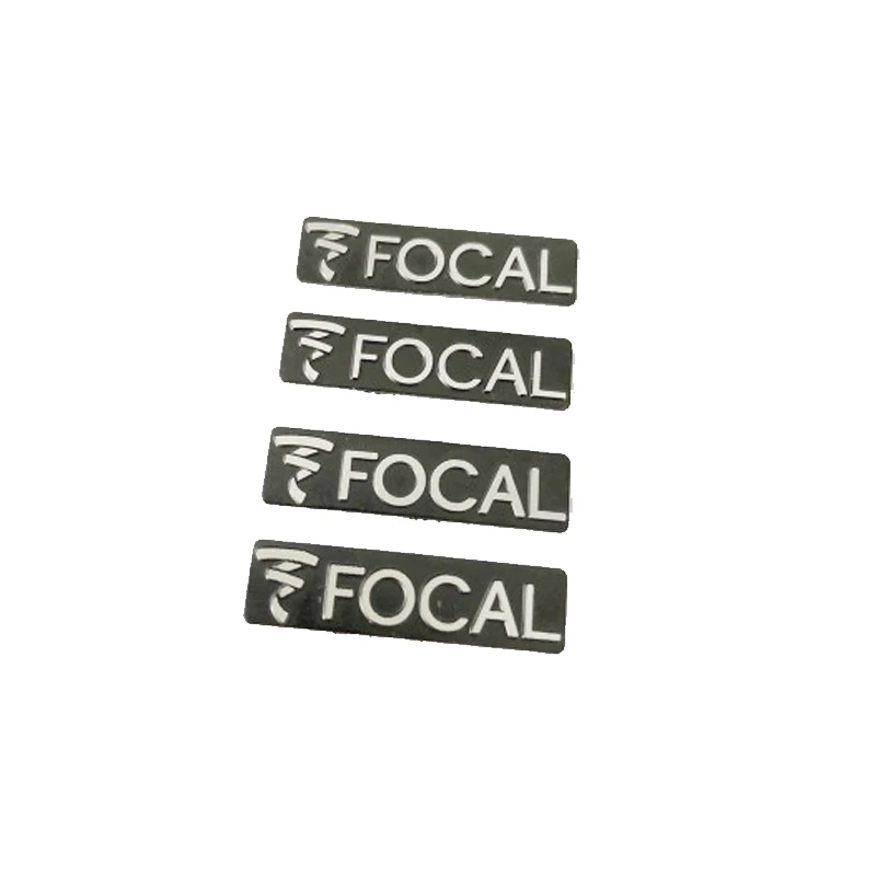 2pcs 3D metal focal Aluminum Car steering wheel emblem sticker audio Speaker car stickers car styling badge logo decoration