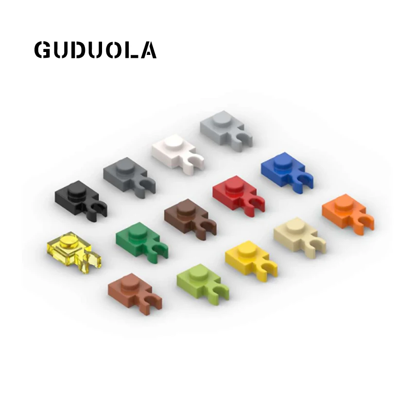 Guduola Building Block  4085a Plate 1x1 with Vertical Clip (Thin Open 'O' Clip) Special Brick MOC Assembly Toys Parts 160pcs/LOT