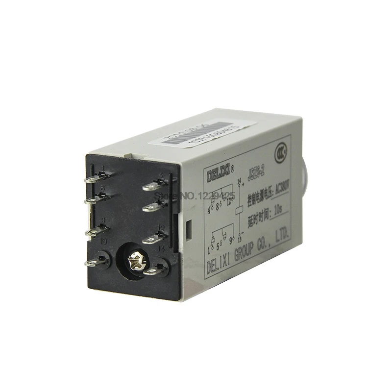 DELIXI JSZ6-2 H3Y-2 ST6P Time Relay Timer Power Delay Relay 380V 220V 24V with Socket