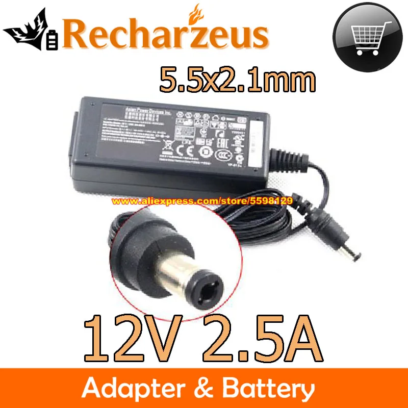 Genuine APD DA-48Q12 DA-30E12 770375-31L Ac Adapter 12V 2.5A 18W Charger For NAS SYNOLOGY WYSE E03 Buffalo A 15ea 320-17IKB LCD