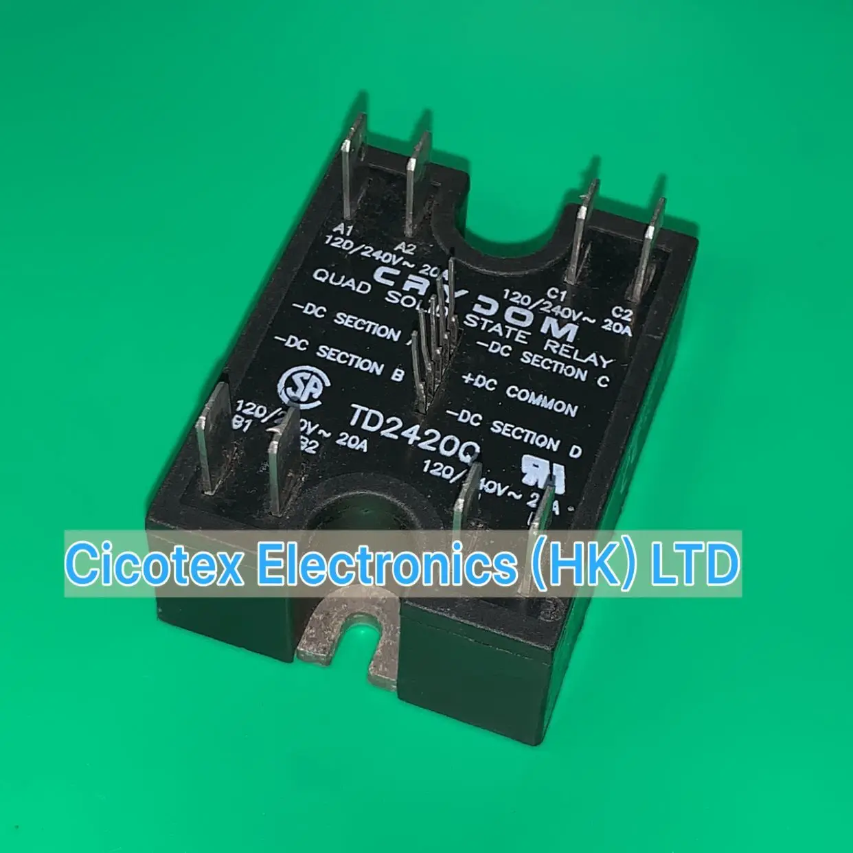 

TD2420Q MODULE TD 2420Q IGBT SSR RELAY SPST-NO 20A 24-280V TD2420-Q 2420
