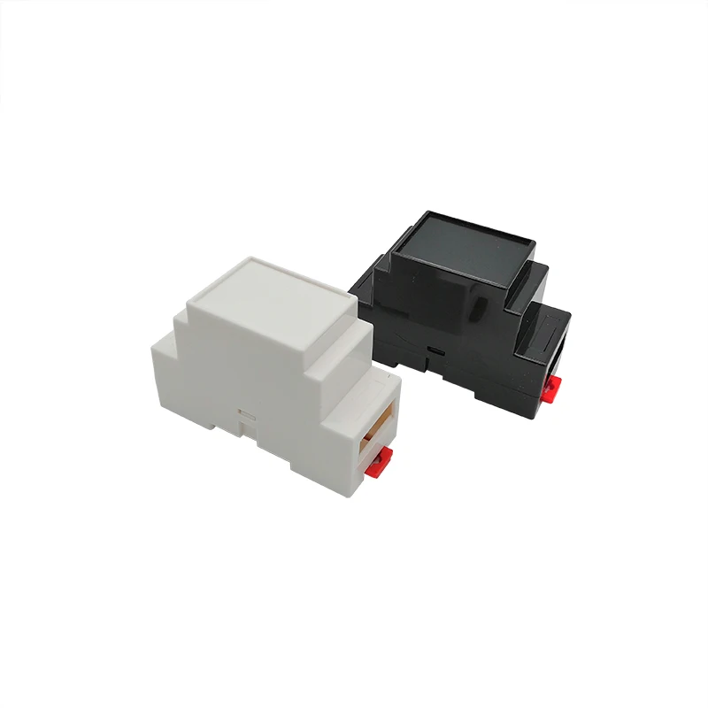 LK-DR01 Din Rail ABS Plastic Project Junction Box Switch Outlet Instrument Housing 88x37x59mm