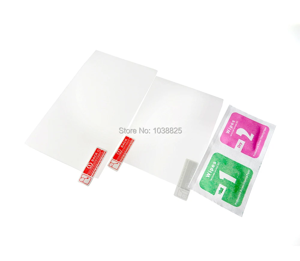 Top Tempered Glass LCD Screen Protector+Bottom PET Clear Full Cover Protective Film Guard for Nintendo 3DS XL/LL 3DSXL/3DSLL