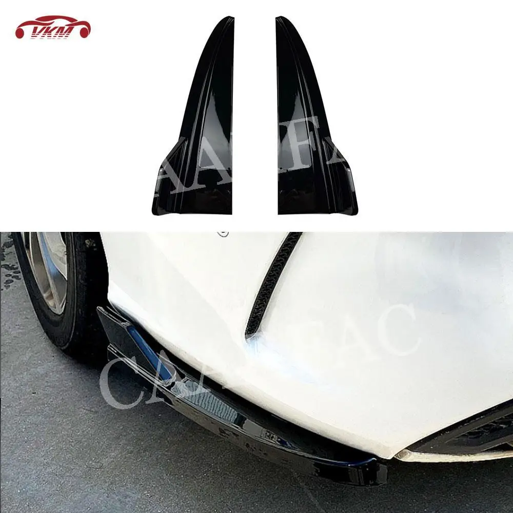 

ABS Gloss Black Rear Bumper Lip Splitters Flaps Canards for Mercedes Benz C Class W205 C180 C200 C300 C63 AMG Sedan 2015-2021