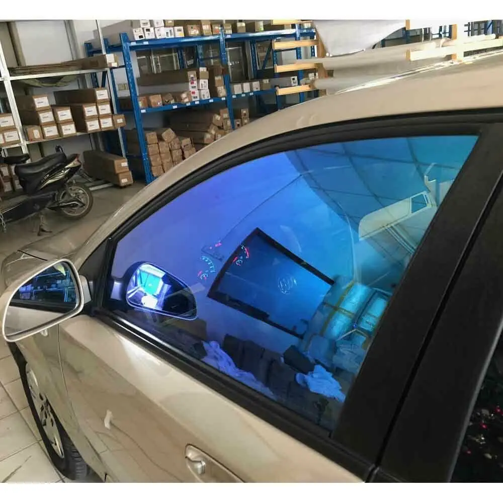 

Sunice VLT55% Car Chameleon Window Tinting Film Self Adhesive 99%UV Proof Nano Ceramic Film Decorate Car Office Glass