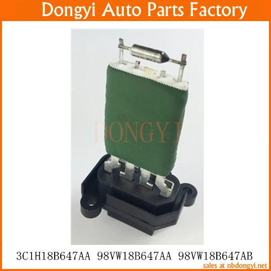 Blower Motor Resistor Regulator OE NO. 3C1H18B647AA 98VW18B647AA 98VW18B647AB 3C1H-18B647-AA 98VW-18B647-AA 98VW-18B647-AB