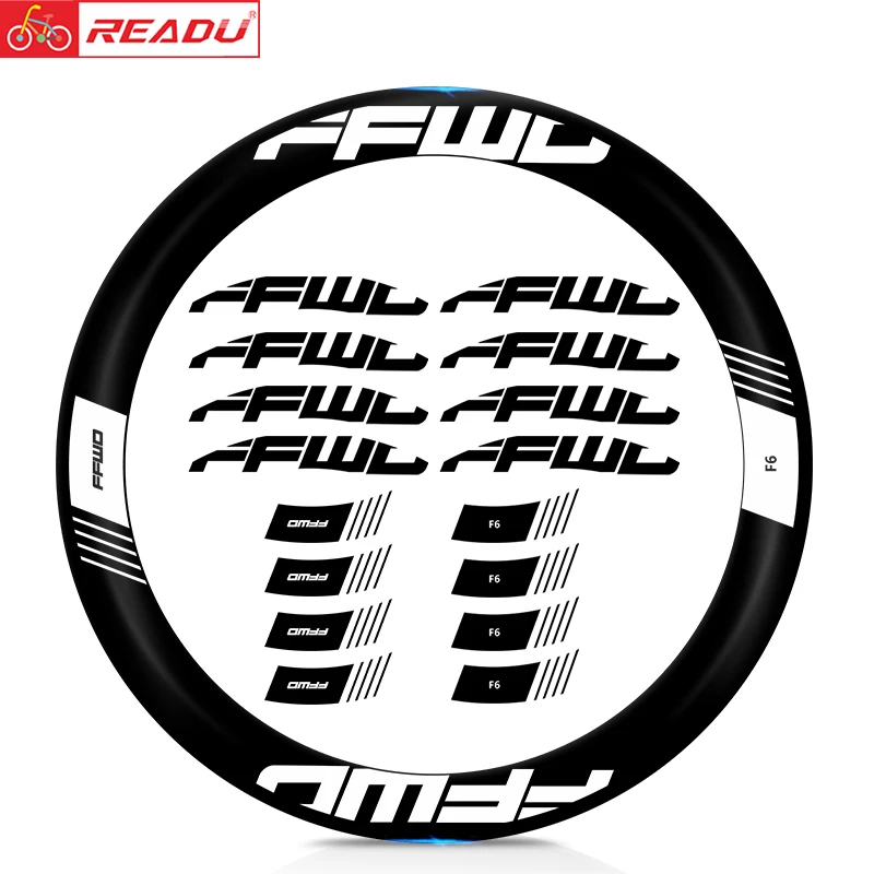 

READU Bicycle Stickers Road Bike 2021 F6R Wheel Set Stickers Bicycle Rim Decals Cycling Bicycle Accessories