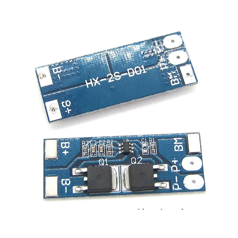 2S 8A Lifepo4 6.4v 7.2V 18650 li-ion BMS PCM 10A Peak current Lithium battery protection board bms pcm 2 cell pack