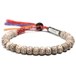 Natural Xingyue Bodhi Seed 6*8MM Bead Men Bracelet Tibetan Buddhism Wrist Mala Six ture words Charm Unique Ethnic Women Jewelry