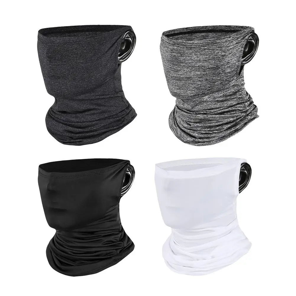 Cycling Bandana Face Cover Half Mask Hang-Ear Neck Gaiter Cool Tube Scarf Sport Running Hiking Hunting Men Women Riding Mask