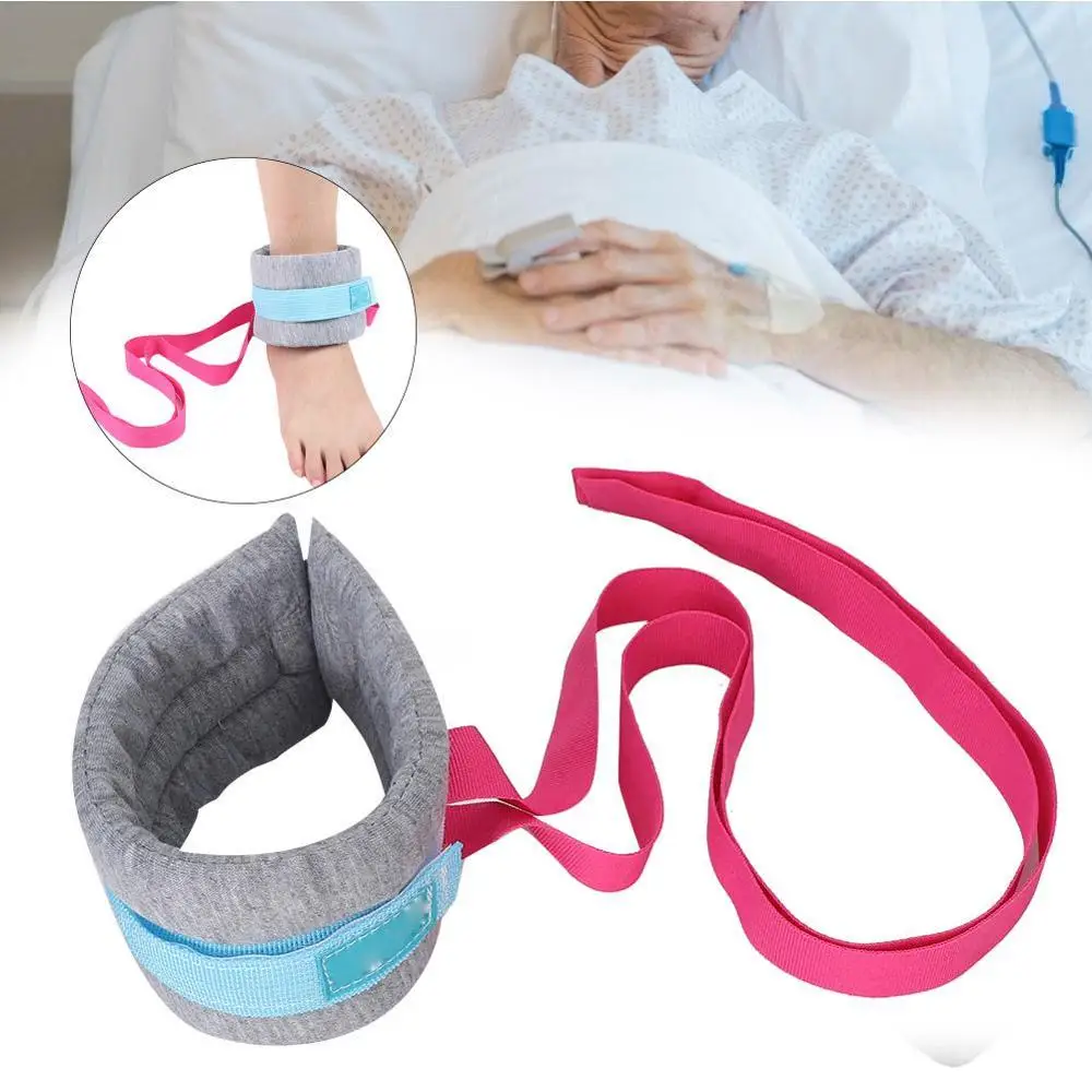 

Medical Limbs Restraint Strap Patients Hands and Feet Limb Fixed Strap Belt For Bedridden Elderly Mental Health Care Use 2 Color