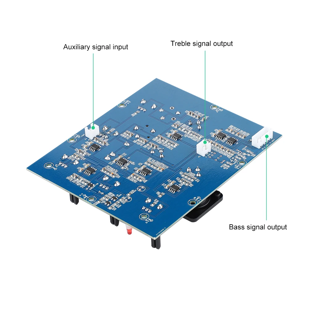 AIYIMA Two Way Preamp Amplifier Board Microphone XLR 6.35MM Input With Tweeter Bass EQ Adjustment Compression Preamplifier