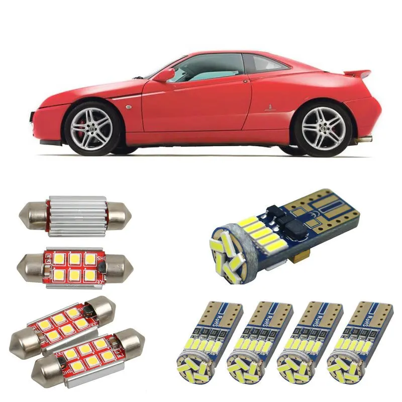 

Interior led Car lights For Alfa Romeo gtv 916 coupe Reading dome bulbs for cars error free License Plate Light 6pc/lot