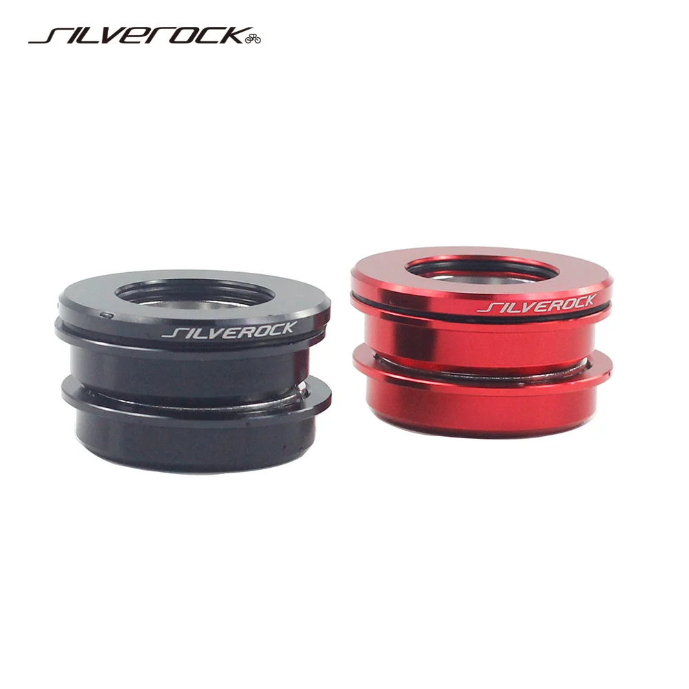 

SILVEROCK Alloy Bike Headset Ingergrated 44mm Bearing 28.6mm for FNHON Gust K3 Folding Bike CNC Bicycle Headsets Parts