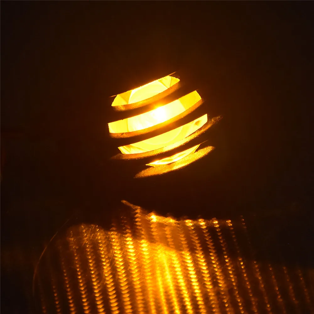 10mm Motorcycle Turn Signal Bullet Blinker Indicator Light Amber Light For Harley Sportster XL Dyna Bobber Chopper Cafe Racer