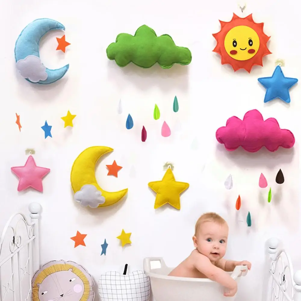 INS Star Cloud Raindrop Pendant Wall Hanging Ornaments Nordic Kids Room Decoration Nursery Decor Photo Props ozdoby do pokoju