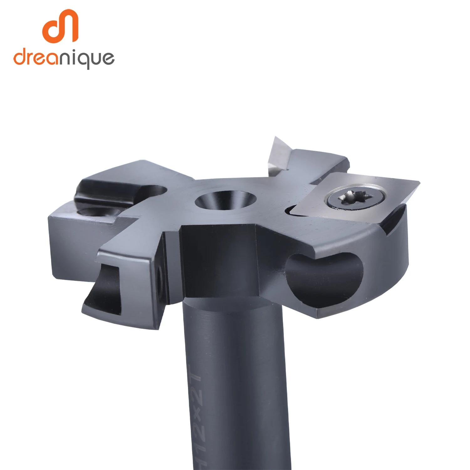 Dreanique 2-Flute Wood Planer Bit 38.1mm 45mm Cutting Diameter 8 12 mm Shank Spoilboard Surfacing Router Bit Insert Carbide Slab