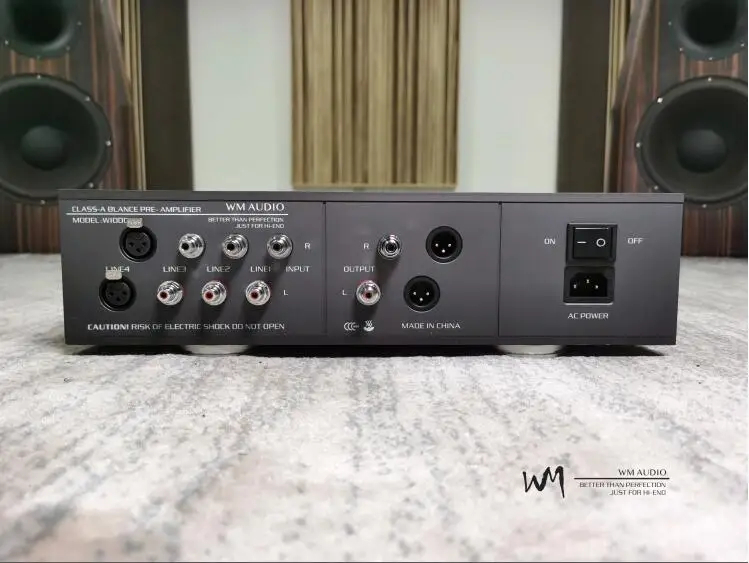 WM AUDIO W1000 السمعية الصف HiFi فئة نقية متوازنة منفصلة مكبر كهربائي الصوت preamp ، 3 مدخلات RCA ومدخلات 1XLR