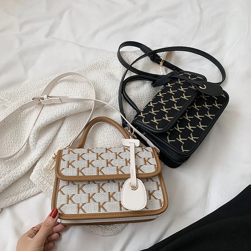 Letter Designer กระเป๋า Crossbody ขนาดเล็กที่มีด้ามจับสั้นสำหรับผู้หญิง2021แฟชั่นไหล่กระเป๋าถือและกระเป๋าถือแบรนด์ Totes