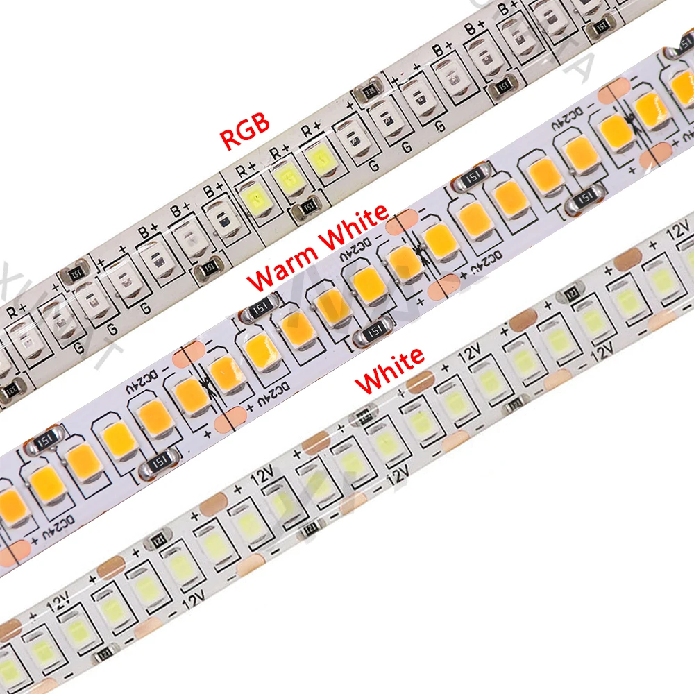 5M Led Strip SMD2835 12V Waterproof Led Ribbon Tape 300LEDs 600LEDs 1200Leds Flexible Led Light White Warm White Cabinet light